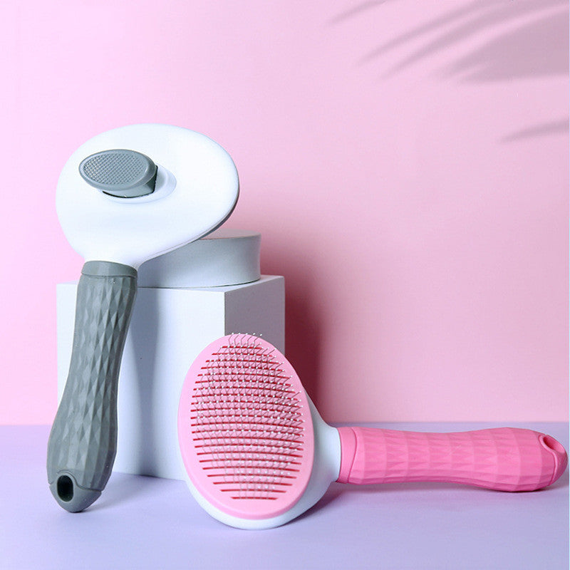 Finally, a Pet Brush That Cleans Itself - No Fur Mess, No Frustration