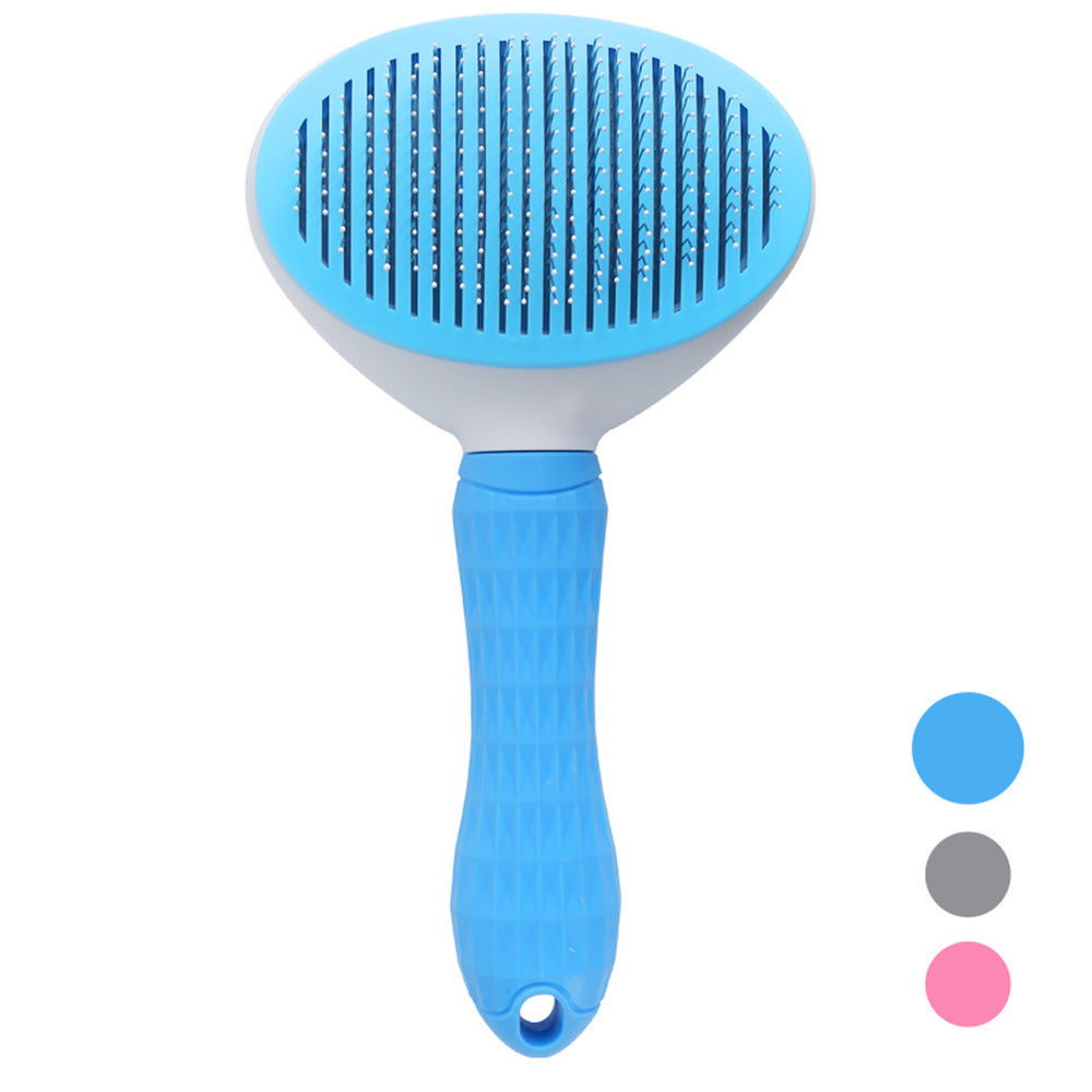 Finally, a Pet Brush That Cleans Itself - No Fur Mess, No Frustration